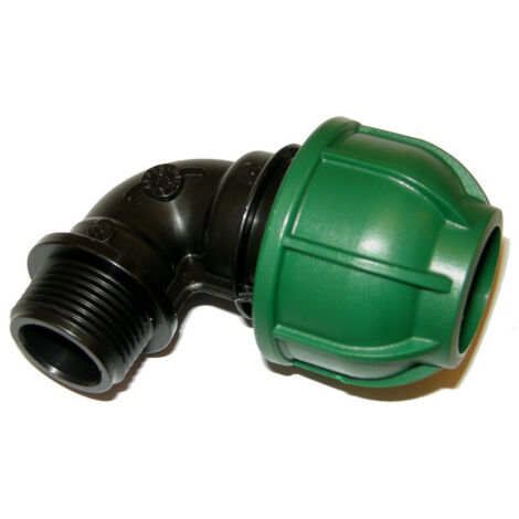Gomito a compressione pn 10 90° mm 40x1 1/4 maschio