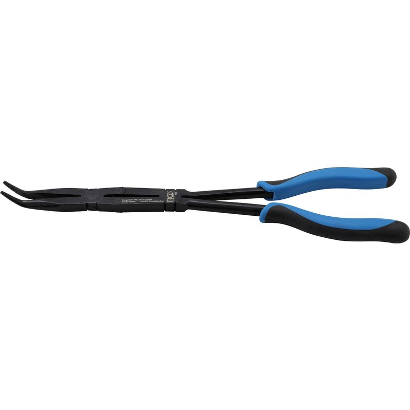 Pinza c/doppio snodo punta piegata 350 mm