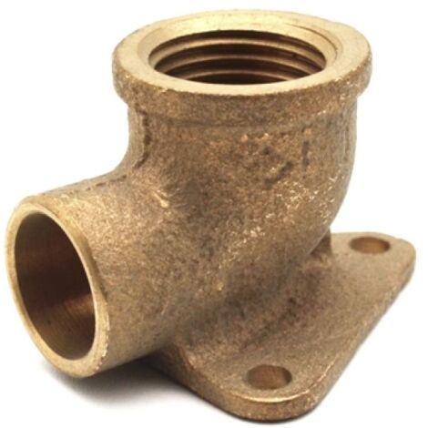 GOMITO BRONZO F. CON 3 FLANGE A SALDARE 3/4 x 28