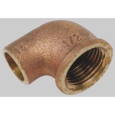 GOMITO BRONZO FILETTATO FEMMINA A SALDARE FEMMINA - 22 x 3/4