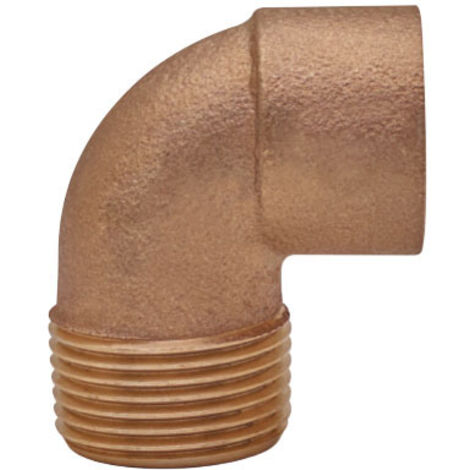 GOMITO BRONZO FILETTATO MASCHIO A SALDARE FEMMINA - 18 x 1/2