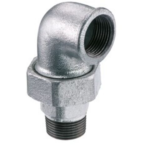 GOMITO CON BOCCHETTONE A 90°  SEDE PIANA M/F Misura: 3/4