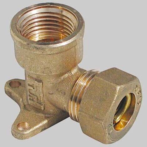 GOMITO CON FLANGIA 3 FORI O-RING TIEMME - 14 x 1/2