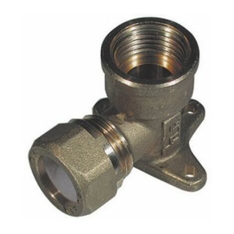 GOMITO CON FLANGIA PER RAME CON OGIVA TEFLON TIEMME 3/8 x 12