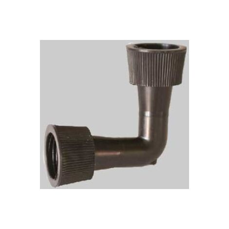 Gomito con ghiera per ala g. diametro 16x16 mm conf. da 100 pz