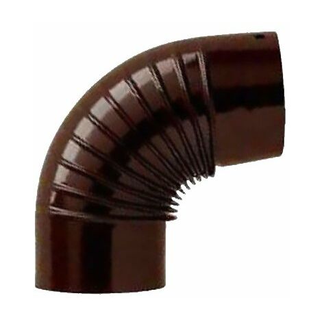 Curva per stufa a legna 90° smaltato marrone Gomito diametro CM.12 Ã¸ 120 mm