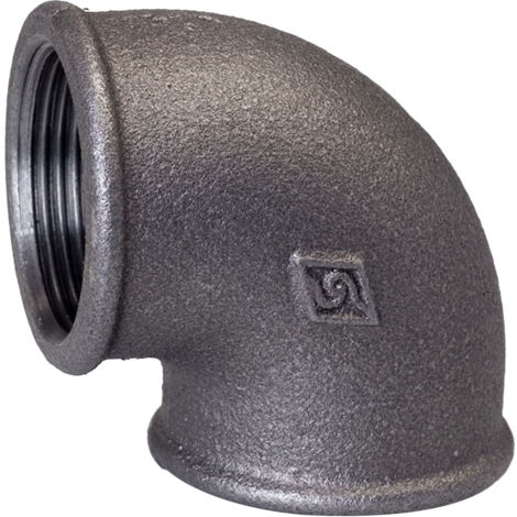 Gomito da 5/4", nero A1, n. 6, n. 90 OPAL