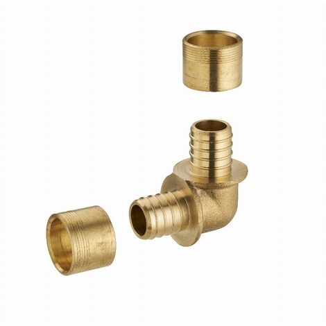 Gomito di raccordo per tubo PER NOYON & THIEBAULT - Ø 16 mm Anello in ottone - 3188-16L1