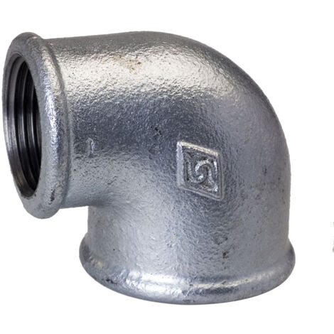 Gomito di riduzione a vite 1X3/4"" zincato A1, NR 6, NR 90R