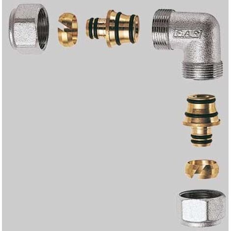 GOMITO DOPPIO CROMATO FAR COMPLETO - 1" x 26 x 3