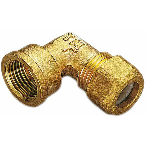 Gomito Femmina 3/4" Ø22 Per Rame Con Ogiva In Teflon