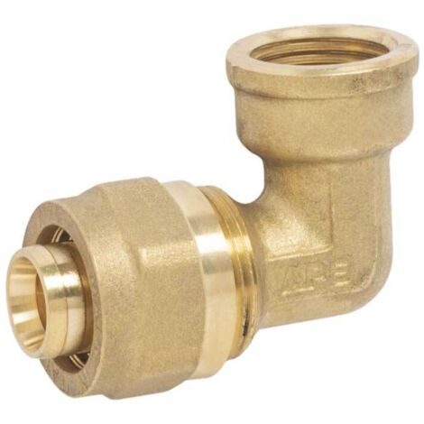 GOMITO FEMMINA A COMPRESSIONE PER TUBO MULTISTRATO APE 1/2"" x Ø20 (2,0) mm