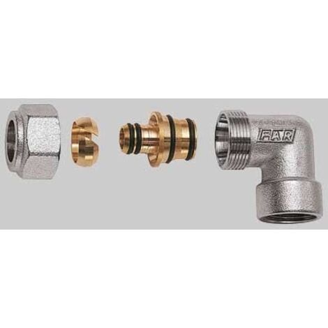 GOMITO FEMMINA CROMATO FAR COMPLETO - 3/4 x 32 x 3