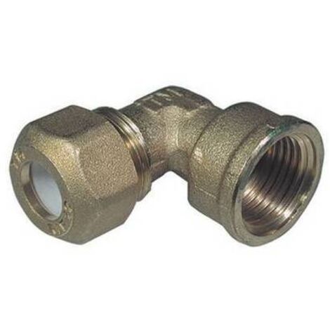 GOMITO FEMMINA PER RAME CON OGIVA TEFLON TIEMME 1/2 x 12R TIEMME