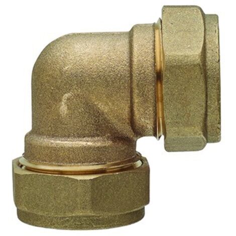 GOMITO FF IN OTTONE A COMPRESSIONE PER RAME Diam. 12