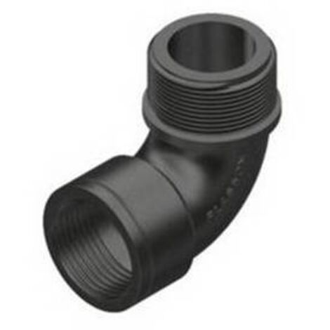 GOMITO FILETTATO A 90° MASCHIO-FEMMINA 1" PLASS