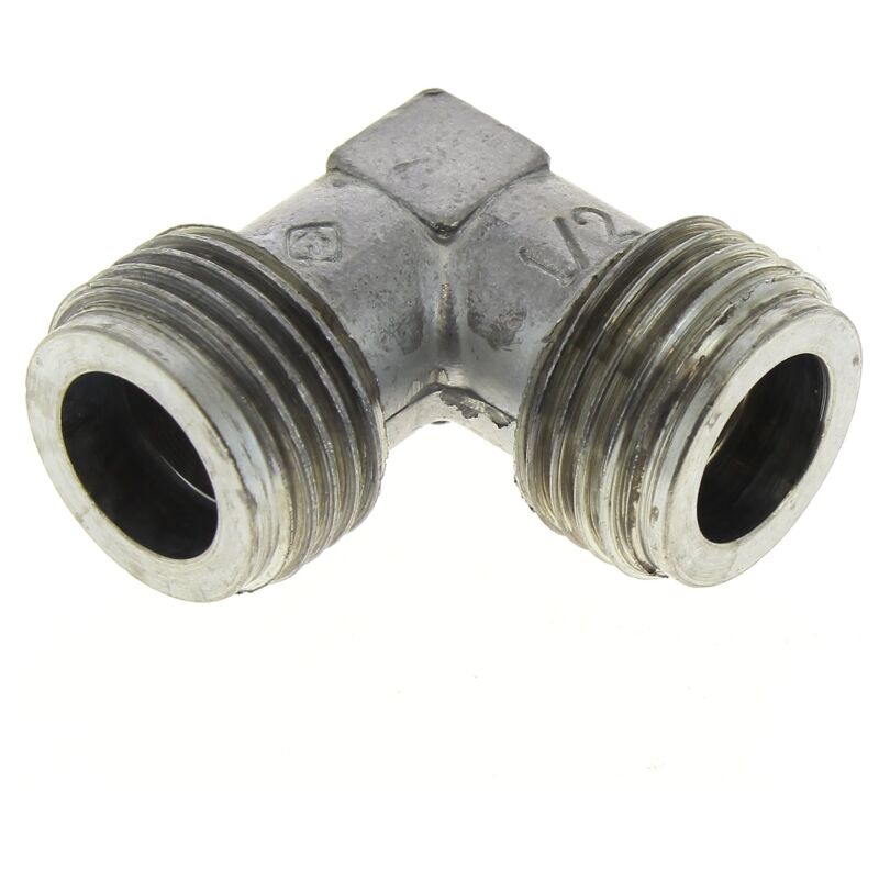 Gomito gas 15/21 m/m estremità piatte