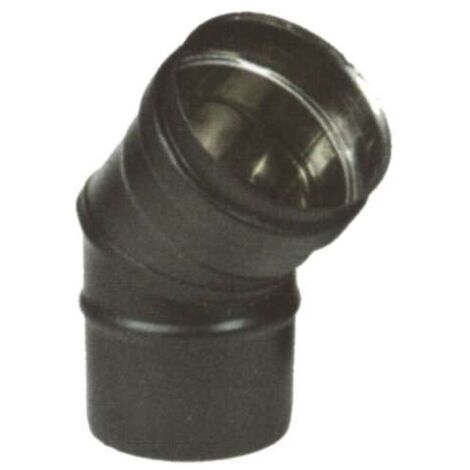 GOMITO INOX 45 8 NERO PELLET 300 MARAL