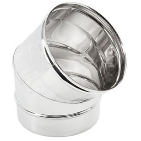 GOMITO INOX AISI 304 45 D 14 CM