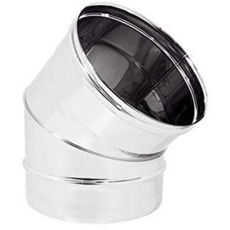 GOMITO INOX AISI 304 45° - Tubi: CM 18