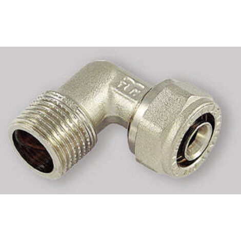 Gomito Maschio A Compressione Per Tubo Multistrato Tm 1" X Ø32 (3,0) Mm
