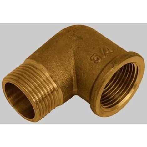 GOMITO MASCHIO/FEMMINA OTTONE GIALLO - 2" x 2"