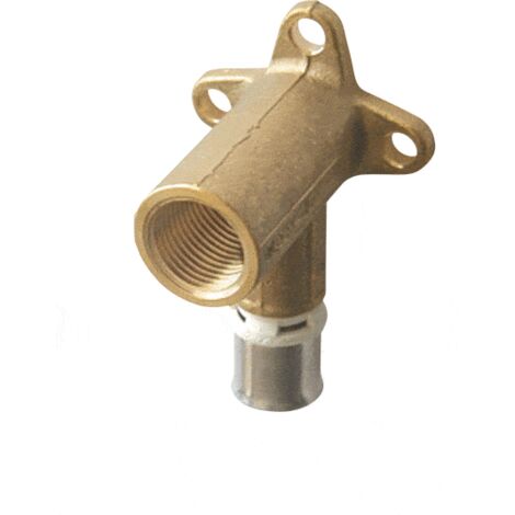 Gomito medio da 52 mm da crimpare per applicazione per sistema multistrato 1/2" 16X2