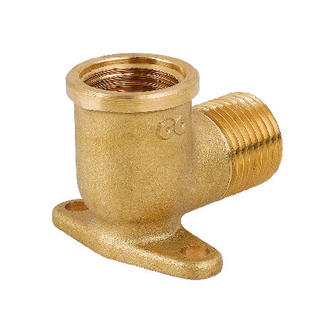 Gomito mf con flangia in ottone giallo  1/2CAVAL