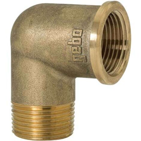 GOMITO MF OTTONE 92 GEBO - 1/2MF - 10 pezzi