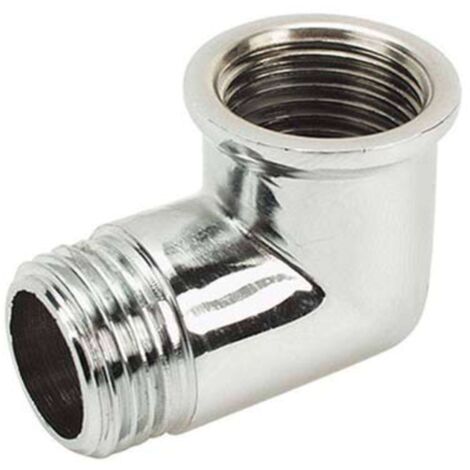 GOMITO MF OTTONE CROMATO 92 GEBO - 1/2MF - 10 pezzi
