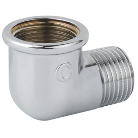 Gomito mf ottone cromo  1CAVAL