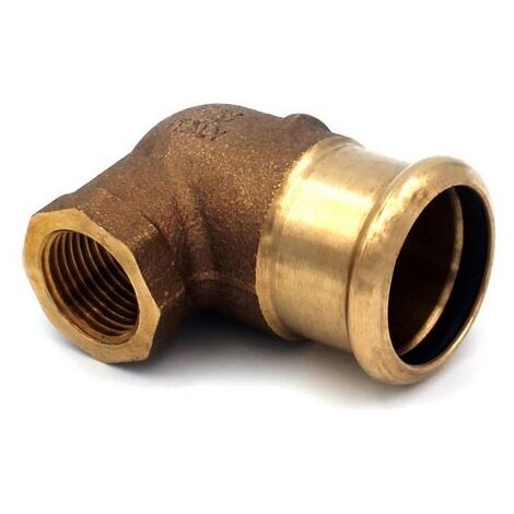 Gomito misto 90° FF filetto F ø22 x 3/4"F AESPRES in rame a pressare 698304022