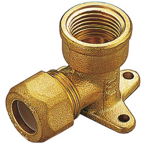 Gomito Ottone Flangiato Bicono F/Gas 10X1/2 Pes - 10 Pz