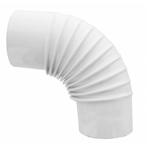 Gomito Per Stufa 90 D 10 Cm Bianco - 12 Pz