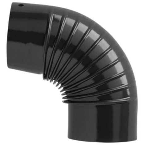 GOMITO PER STUFA 90 D 13 CM NERO OPACO- 12,0 pz