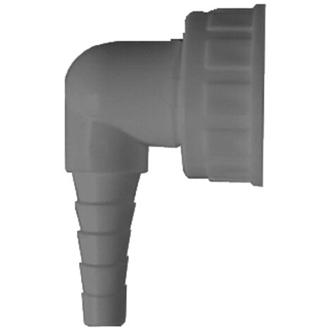 Gomito portagomma grigio per lavatrice 1"x3/4"
