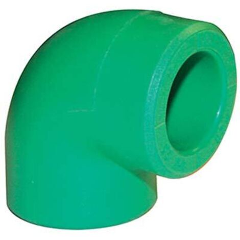 GOMITO PPR A SALDARE 90  ° - VERDE MM 20- 20 pezzi