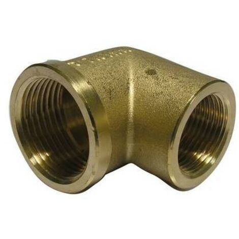 GOMITO RIDOTTO FF IN OTTONE GIALLO 3/4 x 1/2 TIEMM