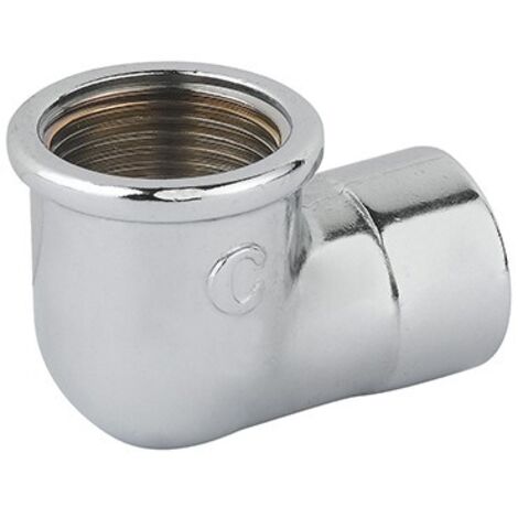 GOMITO RIDOTTO FF OTTONE CROMO 1" x 1/2