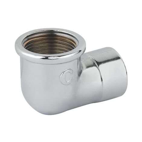 Gomito ridotto ff ottone cromo  1" x 1/2CAVAL