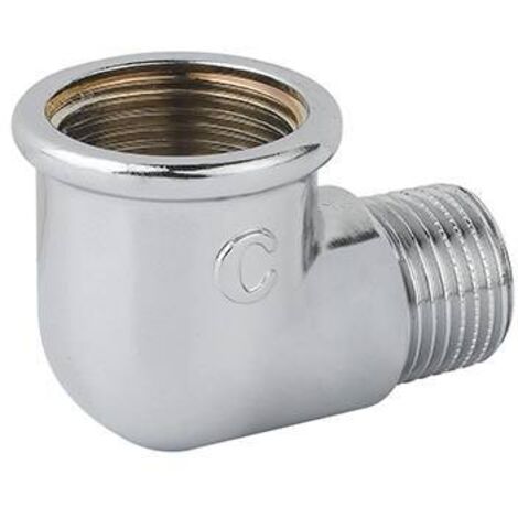GOMITO RIDOTTO FM OTTONE CROMO 1" x 1/2