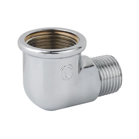 Gomito ridotto fm ottone cromo  1" x 1/2CAVAL