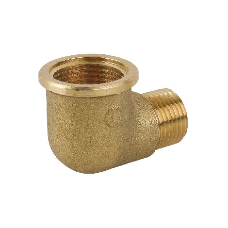 Gomito ridotto mf in ottone giallo  1/2" x 3/4CAVAL