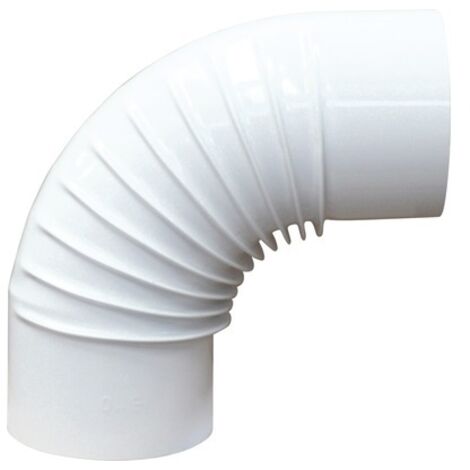 GOMITO SMALTATO 90 ° 'CLASSIC' EE 130 mm - Col. bianco - SAVE