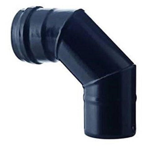 GOMITO SMALTATO PESANTE DIAM.CM 12 X 90 ° NERO OPACO STUFA PELLET FERR 291545