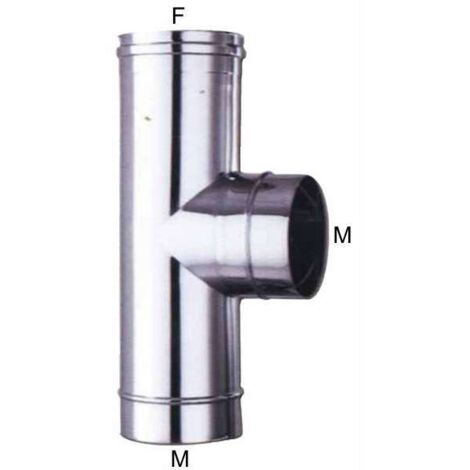 Gomito T Inox 8 Ala