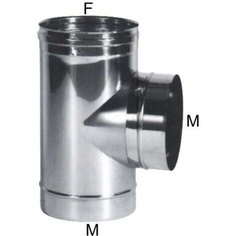 Gomito T Inox 8 Laterale m Maral