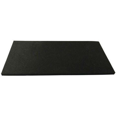Gomma cellulare larghezza 1 m lunghezza 10 m spessore 3 mm EPDM nero ITES (Per 10)