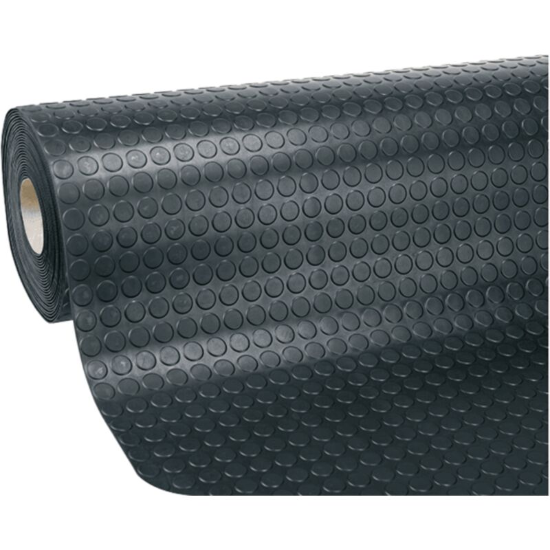 Pavimento Antiscivolo Bollo Nero In Pvc Rivestimento Superfici Gara...