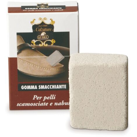 gomma smacchiante 60 gr pelli scamosciate nabuk elimina macchie